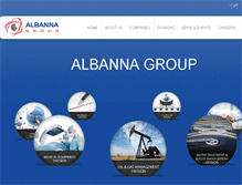Tablet Screenshot of albanna-group.com